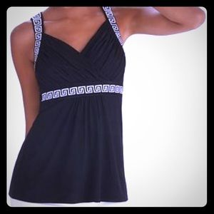 WHBM Embroidered Tank